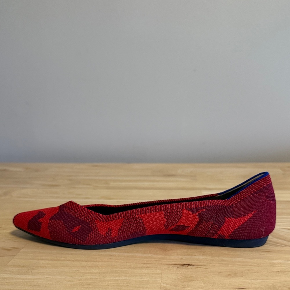 Rothy's Red and Purple Women's Flats - Picture 7 of 8